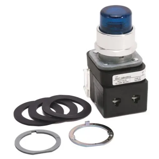 Allen Bradley 800T Series Blue Illuminated Momentary Push Button Head, 30mm Cutout, IP67, IP69K - 800T-QBH2B product image