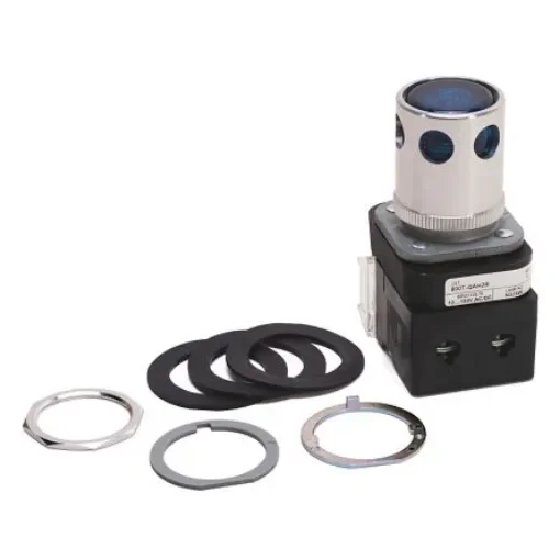 Allen Bradley 800T Series Blue Illuminated Momentary Push Button Head, 30mm Cutout, IP67, IP69K - 800T-QAH2B product image