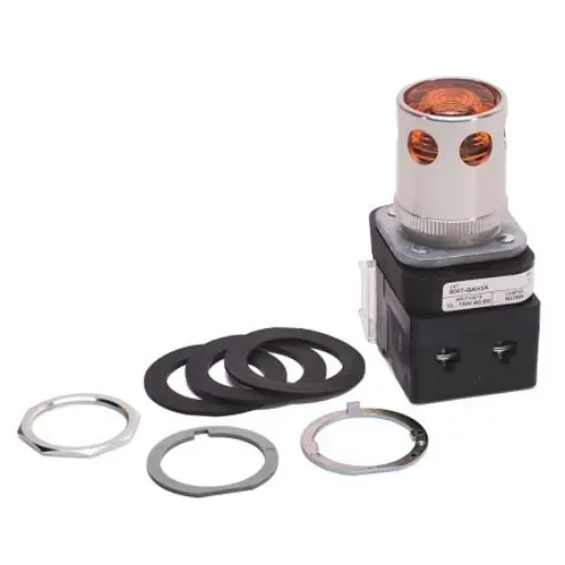 Allen Bradley 800T Series Amber Illuminated Momentary Push Button Head, 30mm Cutout, IP67, IP69K - 800T-QAH2A product image
