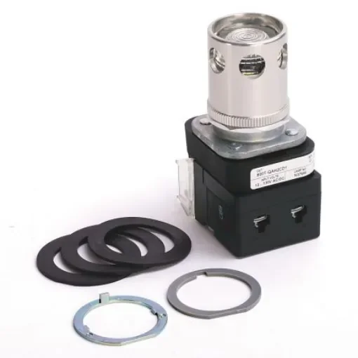 Allen Bradley 800T Series Clear Illuminated Momentary Push Button Head, 30mm Cutout, IP67, IP69K - 800T-QAH2C product image
