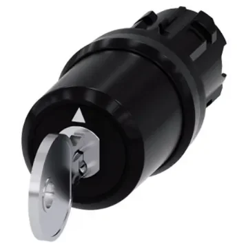 Siemens SIRIUS ACT 3SU10 3-position Key Switch Head, Momentary - 3SU1000-5BM01-0AA0 product image