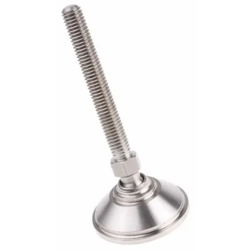 Nu-Tech Engineering M8 Stainless Steel Adjustable Foot, 450kg Static Load Capacity 10° Tilt Angle - A080/002 product image