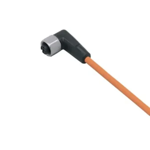 ifm electronic Right Angle Female 1 way M12 to Unterminated Sensor Actuator Cable, 10m - EVT368 product image