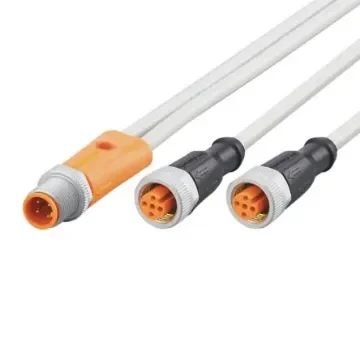 ifm electronic Straight Male 2 way M12 to Straight Female 2 way M12 Sensor Actuator Cable, 300mm - EVW178 product image