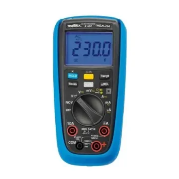 Metrix MTX204 Handheld Digital Multimeter, True RMS, 10A ac Max, 10A dc Max, 1000V ac Max - MTX204-Z product image