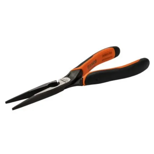 Bahco 2430G Long Nose Pliers, 200 mm Overall, Straight Tip, 72mm Jaw - 2430 G-200 IP product image