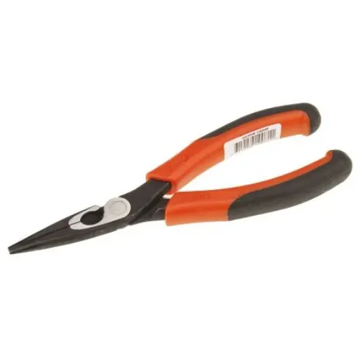 Bahco 2430G Long Nose Pliers, 160 mm Overall, Straight Tip, 51mm Jaw - 2430 G-160 IP product image