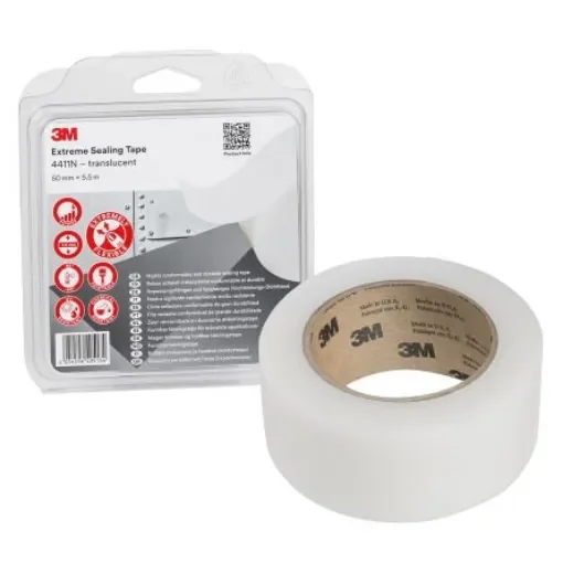 3M Extreme Sealing 4411N Duct Tape, 5.5m x 50mm, Neutral, Ionomer Finish product image