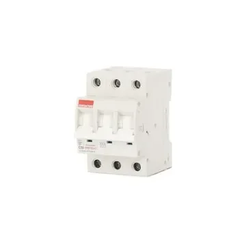 Contactum MCB, 3P, 50A Curve C, 415V AC, 10 kA Breaking Capacity - CPB1050C3 product image