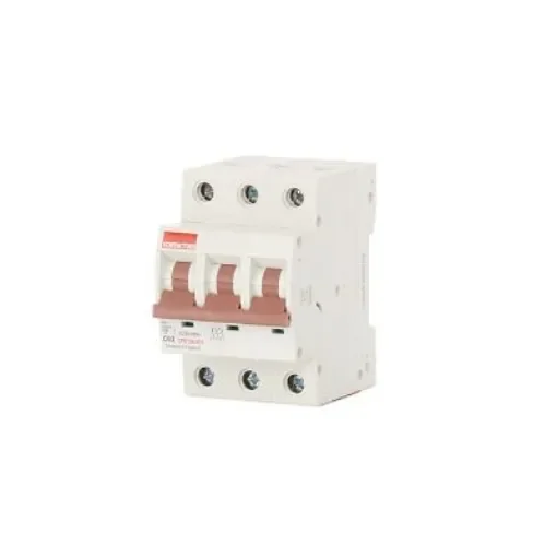 Contactum MCB, 3P, 63A Curve C, 415V AC, 10 kA Breaking Capacity - CPB1063C3 product image