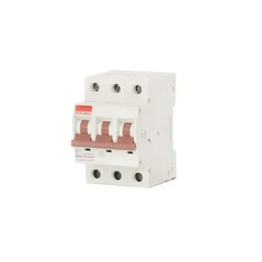 Contactum MCB, 3P, 63A Curve D, 415V AC, 10 kA Breaking Capacity - CPB1063D3 product image