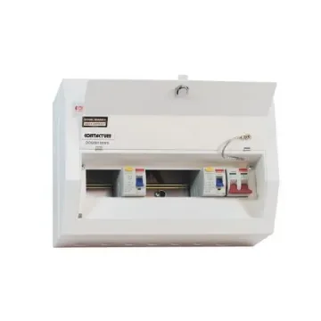Contactum 8 Way Steel Consumer Unit, 100A Defender - DDS08188MS product image