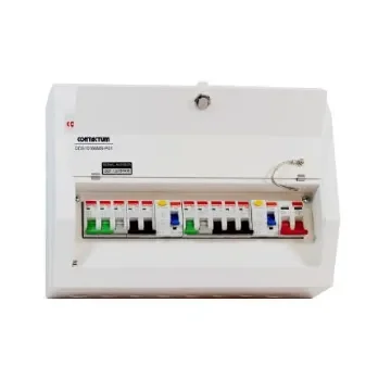 Contactum 10 Way Steel Consumer Unit, 100A Defender - DDS10188MS-P01 product image