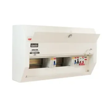 Contactum 12 Way Steel Consumer Unit, 100A Defender - DDS12188SPMS product image