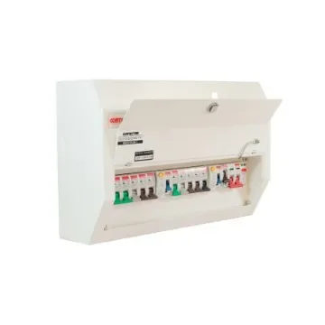 Contactum 10 Way Steel Consumer Unit, 100A Defender - DDS10188SPMS-P01 product image