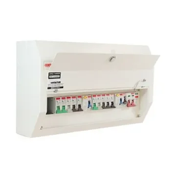 Contactum 12 Way Steel Consumer Unit, 100A Defender - DDS12188SPMS-P01 product image