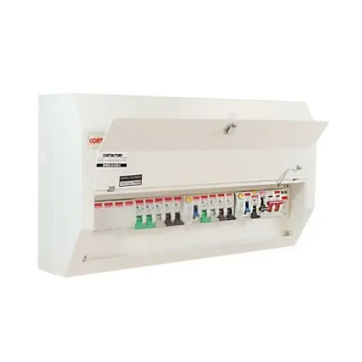 Contactum 14 Way Steel Consumer Unit, 100A Defender - DDS14188SPMS-P01 product image