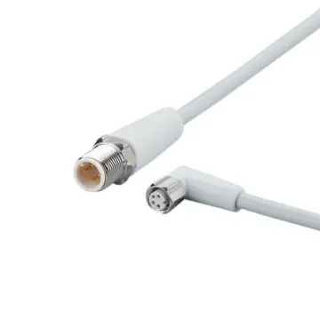 ifm electronic Straight Male 4 way M12 to Right Angle Female 4 way M8 Communication Cable, 600mm - EVF254 product image