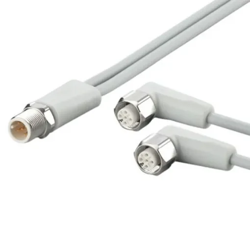 ifm electronic Straight Male 5 way M12 to Right Angle Female 5 way M12 Communication Cable, 5m - EVF334 product image