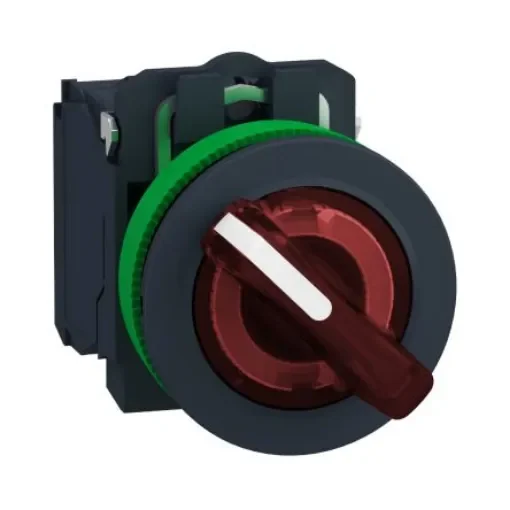 Schneider Electric Selector Switch - (SPDT) 30mm Cutout Diameter, Illuminated 2 Positions - XB5FK124M5 product image