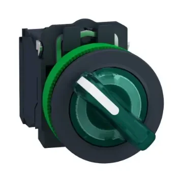 Schneider Electric Selector Switch - (SPDT) 30mm Cutout Diameter, Illuminated 2 Positions - XB5FK123M5 product image