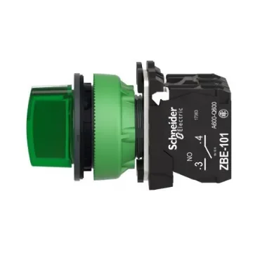 Schneider Electric Selector Switch - (SPDT) 30mm Cutout Diameter, Illuminated 3 Positions - XB5FK133B5 product image