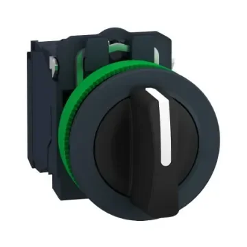 Schneider Electric Spring Return Selector Switch - (DPST) 30mm Cutout Diameter 3 Positions - XB5FD53 product image