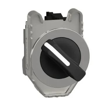 Schneider Electric Spring Return Selector Switch - (SPST) 30mm Cutout Diameter 2 Positions - XB4FD41 product image