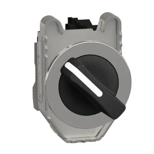 Schneider Electric Spring Return Selector Switch - (SPST) 30mm Cutout Diameter 2 Positions - XB4FD41 product image