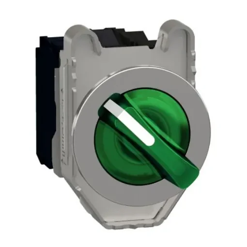 Schneider Electric Selector Switch - (SPDT) 30mm Cutout Diameter, Illuminated 3 Positions - XB4FK133M5 product image