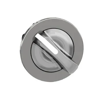 Schneider Electric ZB4 Series 2 Position Selector Switch Head, 30mm Cutout, White Handle - ZB4FK1213 product image