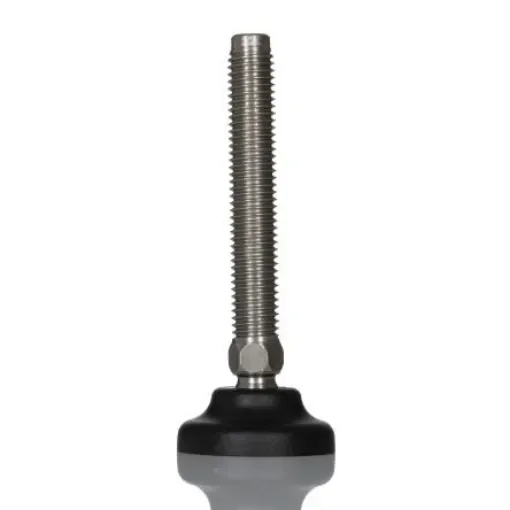 RS PRO M12 Stainless Steel Adjustable Foot, 1000kg Static Load Capacity 30° Tilt Angle - 1854507 product image