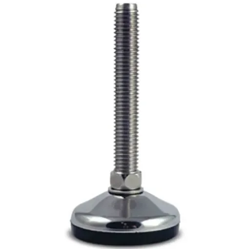 RS PRO M20 Stainless Steel Adjustable Foot, 1500kg Static Load Capacity 10° Tilt Angle - 1854524 product image