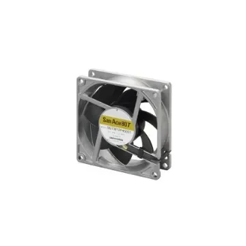 Sanyo Denki 9GT Series Axial Fan, 12 V dc, DC Operation, 1.86m³/min, 5.52W, 460mA Max, 80 x 80 x 25mm - 9GT0812P4S001 product image