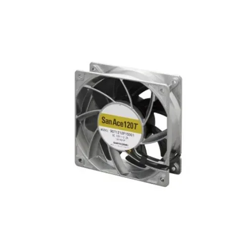 Sanyo Denki San Ace 9GT Series Axial Fan, 12 V dc, DC Operation, 6m³/min, 26.4W, 2.2A Max, 120 x 120 x 38mm - 9GT1212P1S001 product image