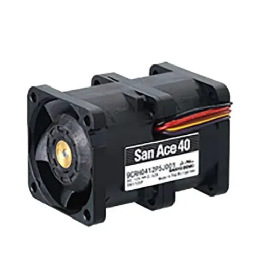 Sanyo Denki 9CRH Series Axial Fan, 12 V dc, DC Operation, 30.24W, 2.52A Max, 40 x 40 x 56mm - 9CRH0412P5J001 product image
