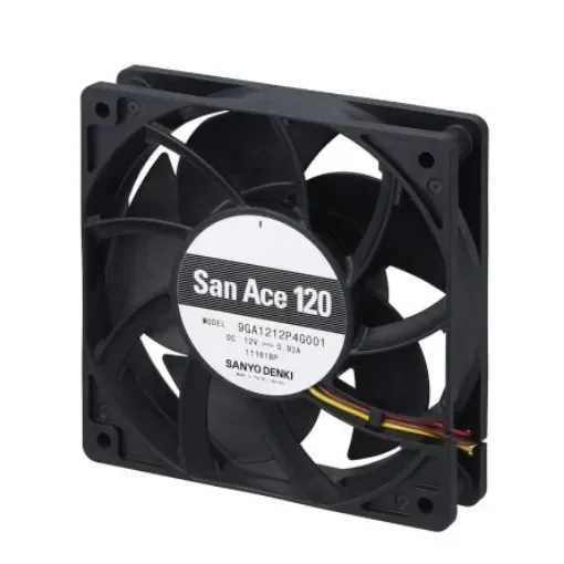 Sanyo Denki 9GA Series Axial Fan, 24 V dc, DC Operation, 11.28W, 470mA Max, 120 x 120 x 25mm - 9GA1224P4G001 product image