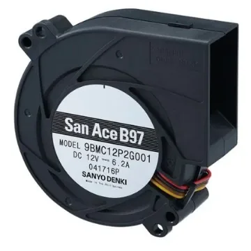 Sanyo Denki San Ace B97 Series Centrifugal Fan, 24 V dc, 65.3cfm, DC Operation, 97 x 97 x 33mm - 9BMC24P2G001 product image