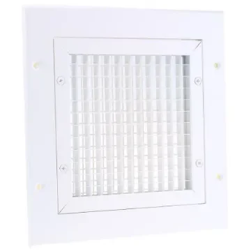 RS PRO White Aluminium Vent Grille, Eggcrate Slat, 200 x 200mm - 1854707 product image