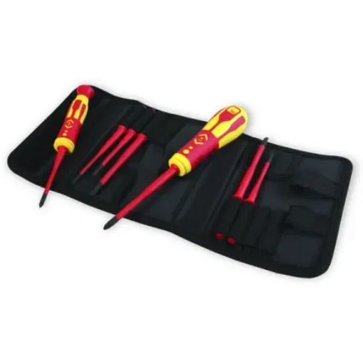 CK T4925 Pozidriv; Slotted Interchangeable Insulated Screwdriver Set, 7-Piece product image