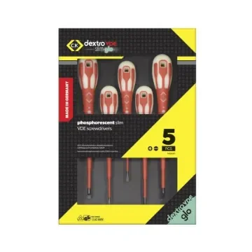 CK T49283PD Pozidriv; Slotted Insulated Screwdriver Set, 5-Piece product image