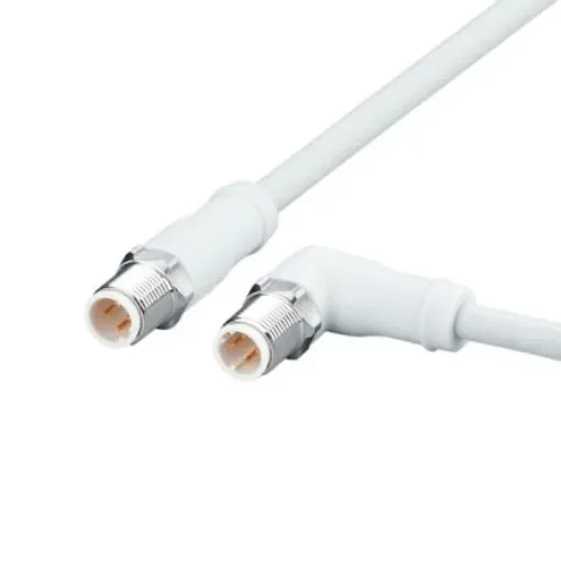 ifm electronicEVF, 1m Cat5e, Grey M12 to Male M12 Male, Shielded, Terminated MPPE Sheath - EVF537 product image