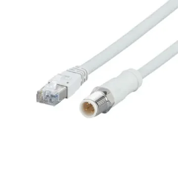 ifm electronicEVF, 1m Cat5e, Grey M12 to Male RJ45 Male, Shielded, Terminated MPPE Sheath - EVF550 product image