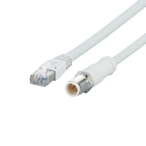 ifm electronicEVF, 1m Cat5e, Grey M12 to Male RJ45 Male, Shielded, Terminated MPPE Sheath - EVF550 product image