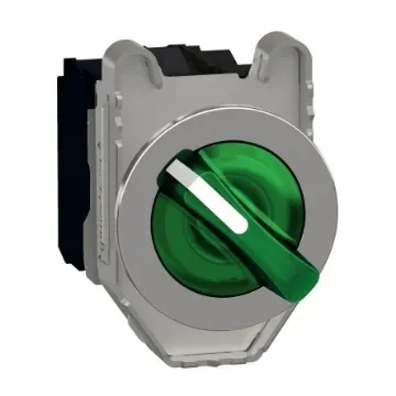 Schneider Electric Selector Switch - (SPDT) 30mm Cutout Diameter, Illuminated 3 Positions - XB4FK133G5 product image