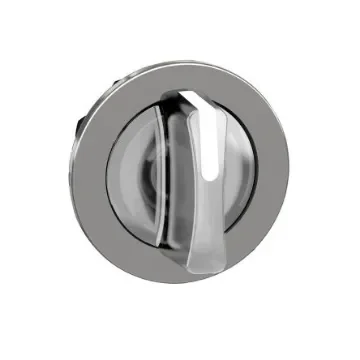 Schneider Electric ZB4 Series 3 Position Selector Switch Head, 30mm Cutout, White Handle - ZB4FK1713 product image