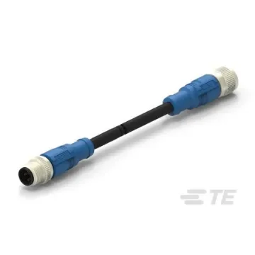 TE Connectivity Straight Female; Male 4 way M12 to Straight 4 way M12 Sensor Actuator Cable, 500mm - T4162123004-001 product image