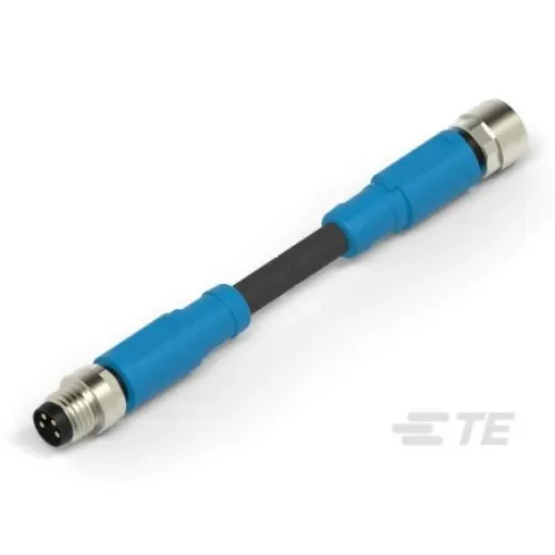 TE Connectivity Straight Female; Male 4 way M8 to Straight 4 way M8 Sensor Actuator Cable, 5m - T4062113004-005 product image