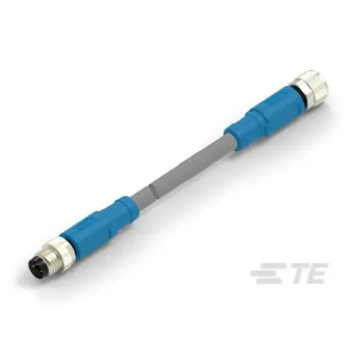 TE Connectivity Straight Female; Male 3 way M8 to Straight 3 way M8 Sensor Actuator Cable, 500mm - T4062123003-001 product image