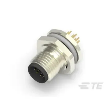 TE Connectivity Circular Connector, 12 Contacts, Rear Mount, M12 Connector, Plug, Male, IP67 - T4140012121-000 product image